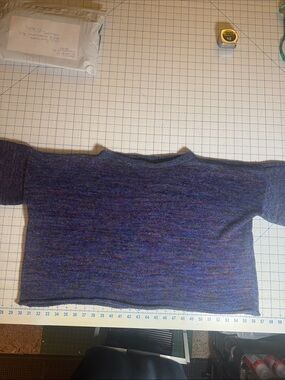 Women's Heathered Crewneck Sweater in Purple